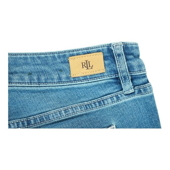 Ralph Lauren Denim Jeans Pants Embroidery Legs Light Wash Size 10 - Picture 6 of 8